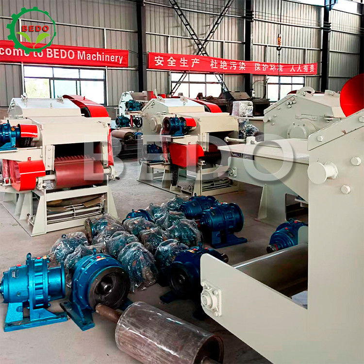 55KW 590rpm Εμπορική μηχανή συντρίμμιας ξυλείας τύπου τύπου τύπου θραύσης θραύσης βαρέος φόρος