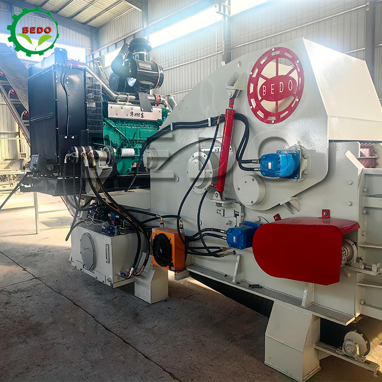 700x400mm Εισαγωγή Αυτόματη 2τμχ Λεπίδες Μηχανή Τεμαχισμού Ξύλου Τύπου Τύμπανου Βιομηχανικός Εξοπλισμός Καταστροφέα