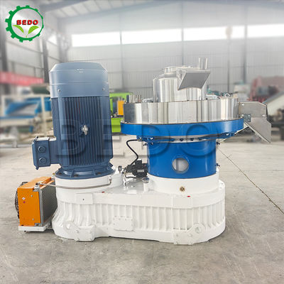 Ατσάλι από ανοξείδωτο χάλυβα 560mm Ring Die Wood Pellet Maker Machine