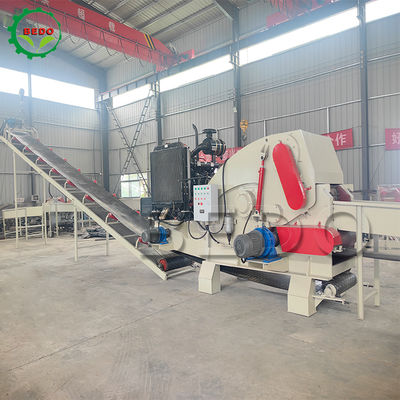 Μηχανή ντίζελ 235HP CE πιστοποιημένη μηχανή θραύσης ξύλου Βιομηχανικός τύπος βαρέος τύπου θραύσης