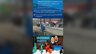 Βιομηχανική μηχανή κατασκευής πριονιδιών ξύλου υψηλής χωρητικότητας με ηλεκτρικό κινητήρα